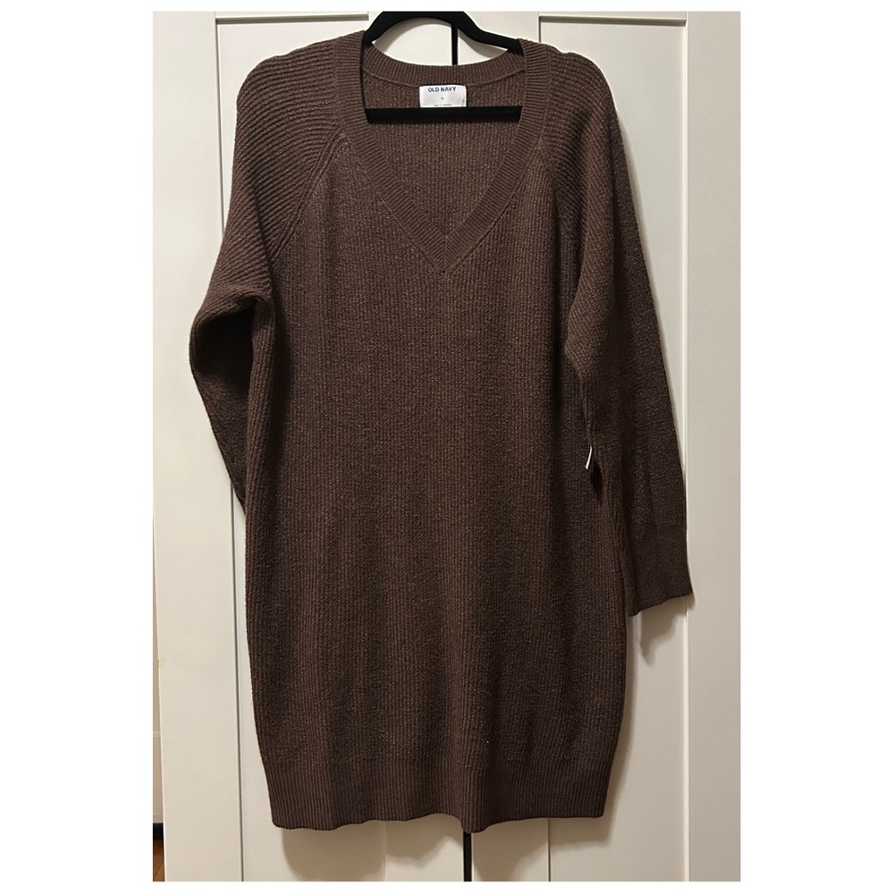 Old Navy V Neck Sweater Dress, NWT - Picture 2 of 8
